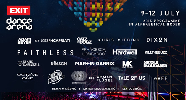 EXIT Dance Arena Phase 3 Line Up – Martin Garrix, Dixon, Tale Of Us, MK, Simian Mobile and many more