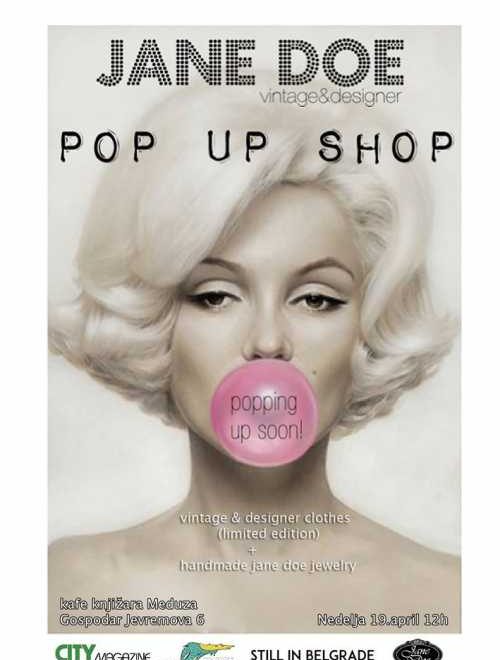 Jane Doe POP UP Promo – Clothing and Jewelry Exhibition