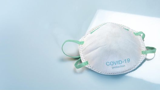 Anti virus protection mask ffp2 standart to prevent corona COVID