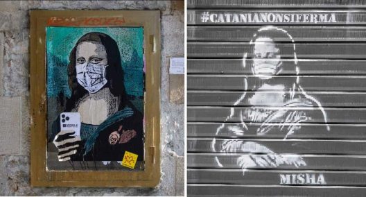 street art inspired by coronavirus