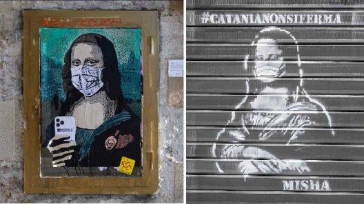 street art inspired by coronavirus